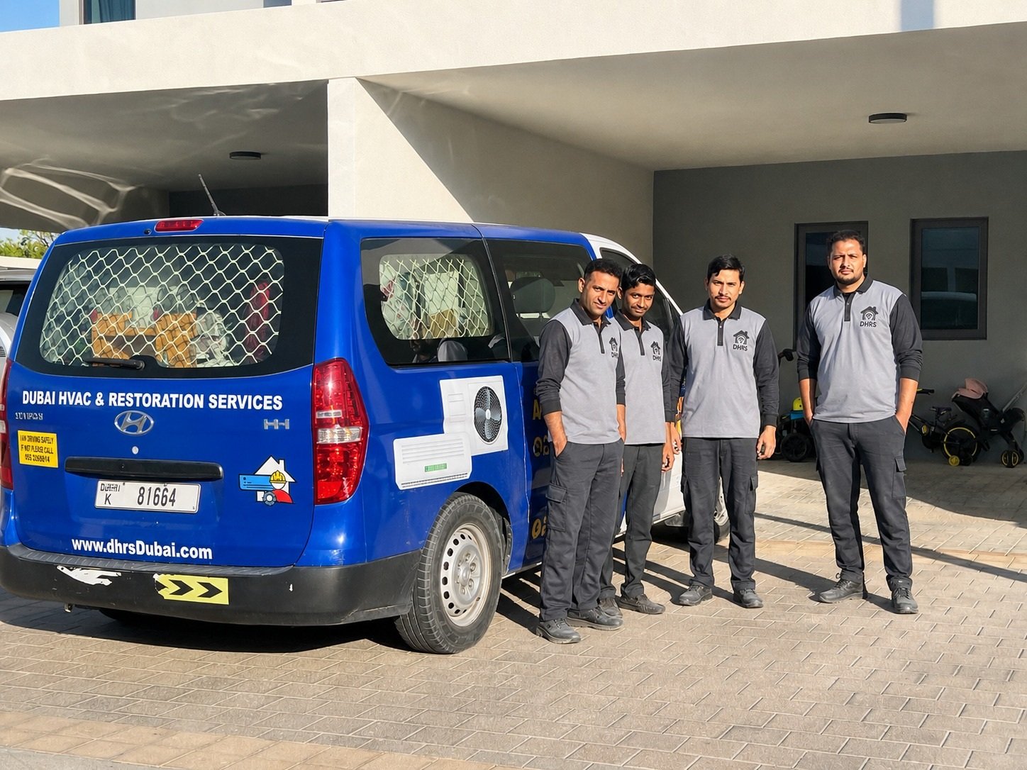 DHRS Dubai HVAC and Restoration Technical Team