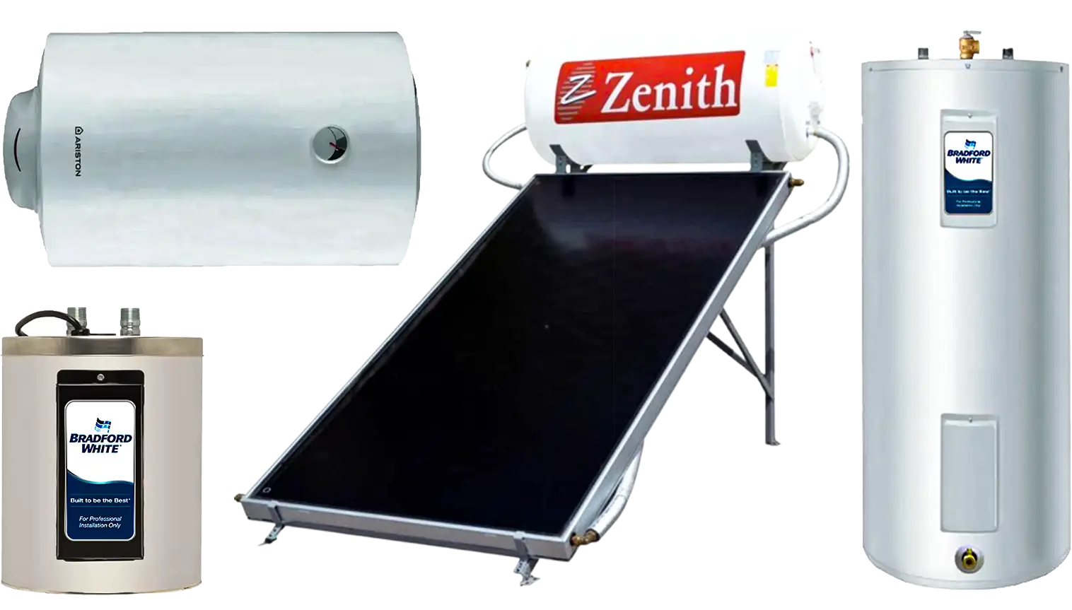 solar water heaters and electric water heaters and water heater services